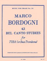 43 Bel Canto Studies for Tuba (or Bass Trombone)