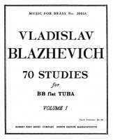 70 Studies for Bb-Tuba Volume 1 Vladislav Blazhevich