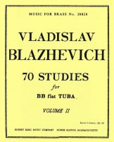 70 Studies for Bb-Tuba Volume 2 - Vladislav Blazhevich