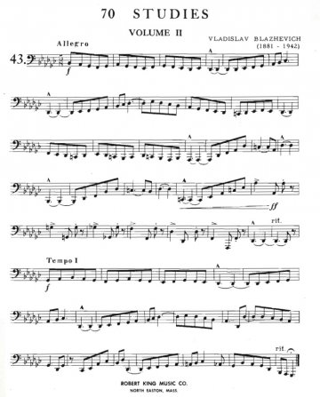 70 Studies for Bb-Tuba Volume 2 - Vladislav Blazhevich