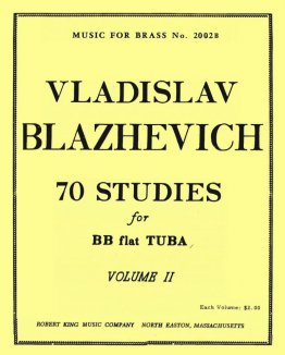70 Studies for Bb-Tuba Volume 2 - Vladislav Blazhevich