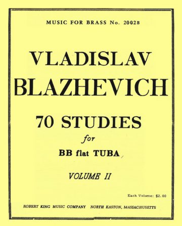 70 Studies for Bb-Tuba Volume 2 - Vladislav Blazhevich