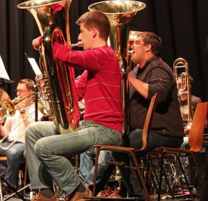 Tuba-Sitzposition
